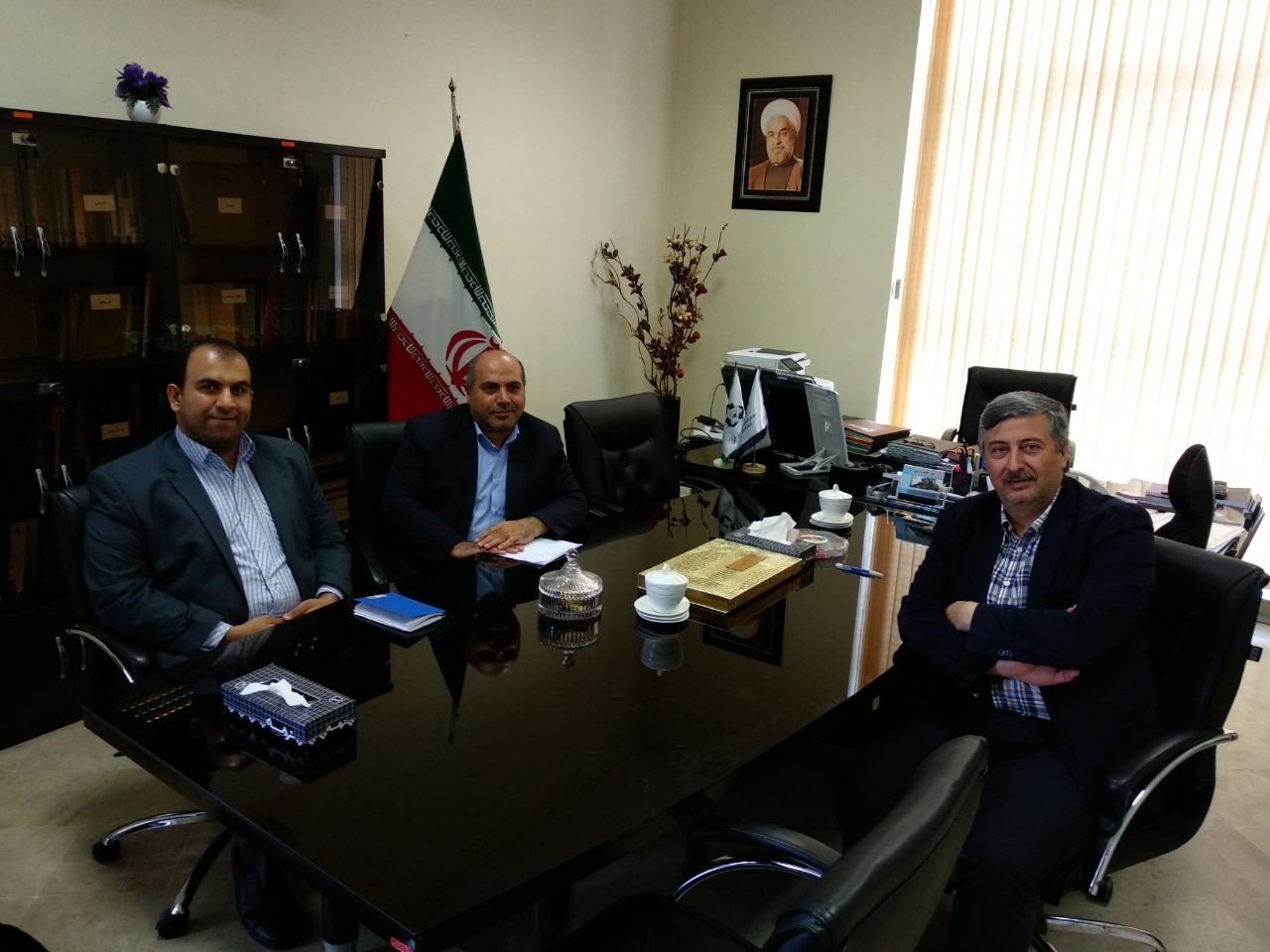 جلسه رئیس پارک علم وفناوری گلستان با معاون هماهنگی امور عمرانی استاندار